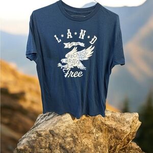 Sonoma Navy Blue Patriotic Graphic T-Shirt